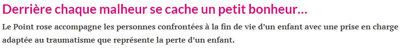 aide pour personnes confrontées à la fin de vie d’un enfant
